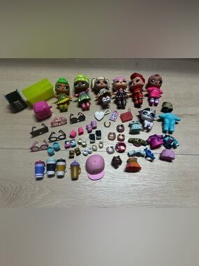 LOL Surprise Dolls Lot (6 Dolls) + Accessories Clothes Shoes Bundle